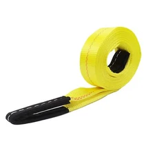 Tow Strap with Reinforced Loops 2in x 30ft Vehicle Recovery Rope 10,000 lbs P...