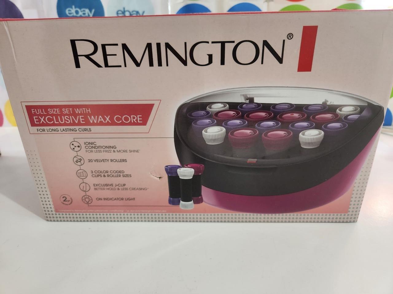 REMINGTON H5600 20 Rollers Ionic Velvet Hot Curlers Wax Core PAGEANT w