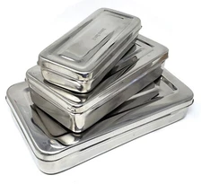 Instruments Sterilization Box 8" x 4" Surgical Dental Sterilizing German Grade