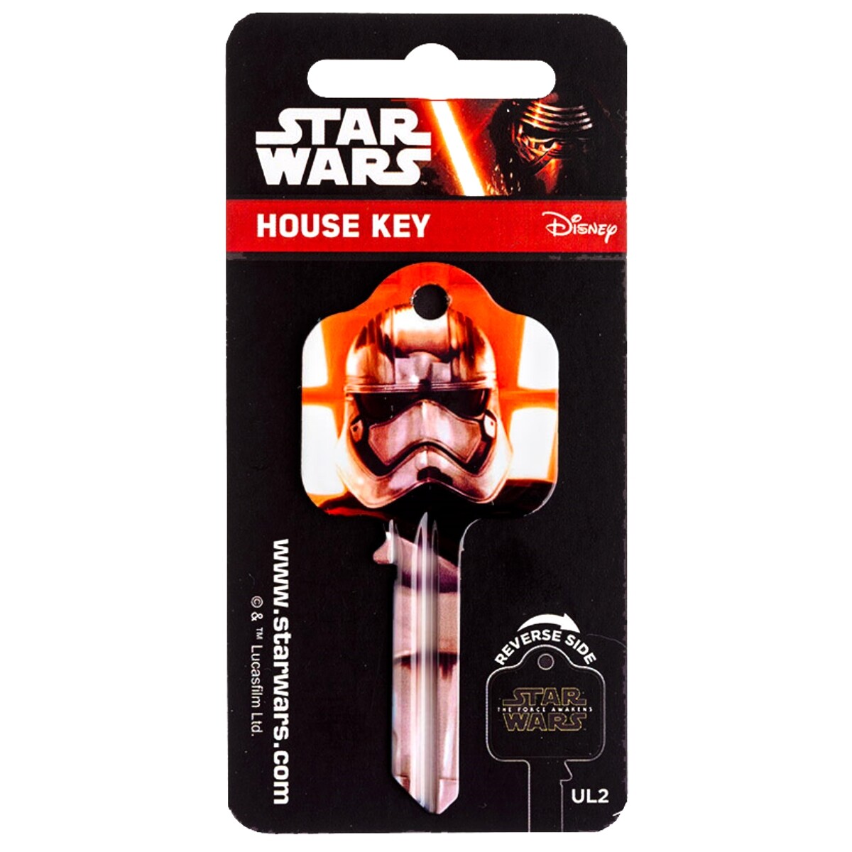 Star Wars KEY00570C Force Awaken Captain Phasma-Logo Licensed Uni 6Pin Key Blank