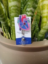 Heart Nurse Badge Reel Holder/ ID / Clip