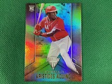 2020 Panini Titanium #10 Aristides Aquino RC Rookie Cincinnati Reds