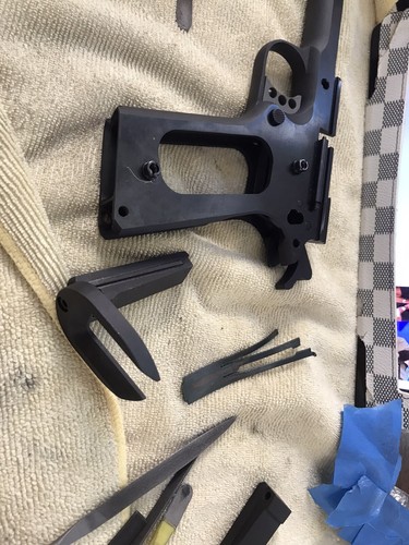 1911 Mainspring Housing/Magwell, Government, Flat, Serrated, Carbon