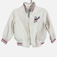 Vintage Sears Winnie The Pooh Disney Toddler Bomber Embroidered Jacket Size 3