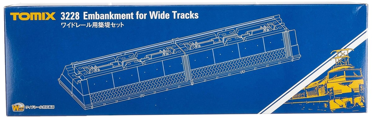 TOMIX N Embankment Set for Gauge Wide Rail 3228 Model