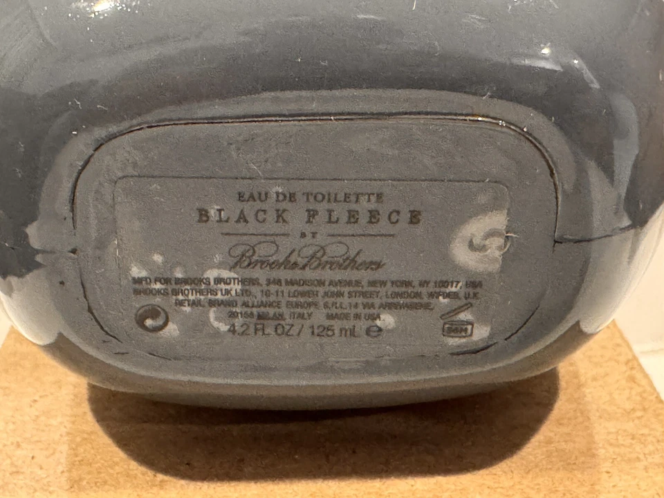 ⚡️РЕДКАЯ ЧЕРНАЯ ФЛИСОВАЯ 4,2 унц туалетная вода спрей от BROOKS BROTHERS новая, как показано, с крышкой - Изображение 3 из 3