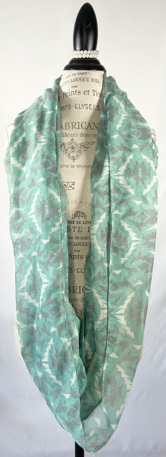 Chevron Infinity Scarf Wide Circle Loop Soft Mult… - image 2