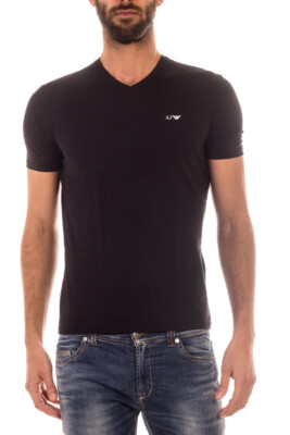 T-Shirt Shirt Armani Jeans AJ Sweatshirt Baumwolle Herren schwarz 8N6D026JPFZ 1200