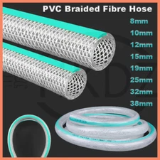 PVC Hose Clear Flexible Fibre Reinforced Braided Food Grade Water Oil Tube Pipe