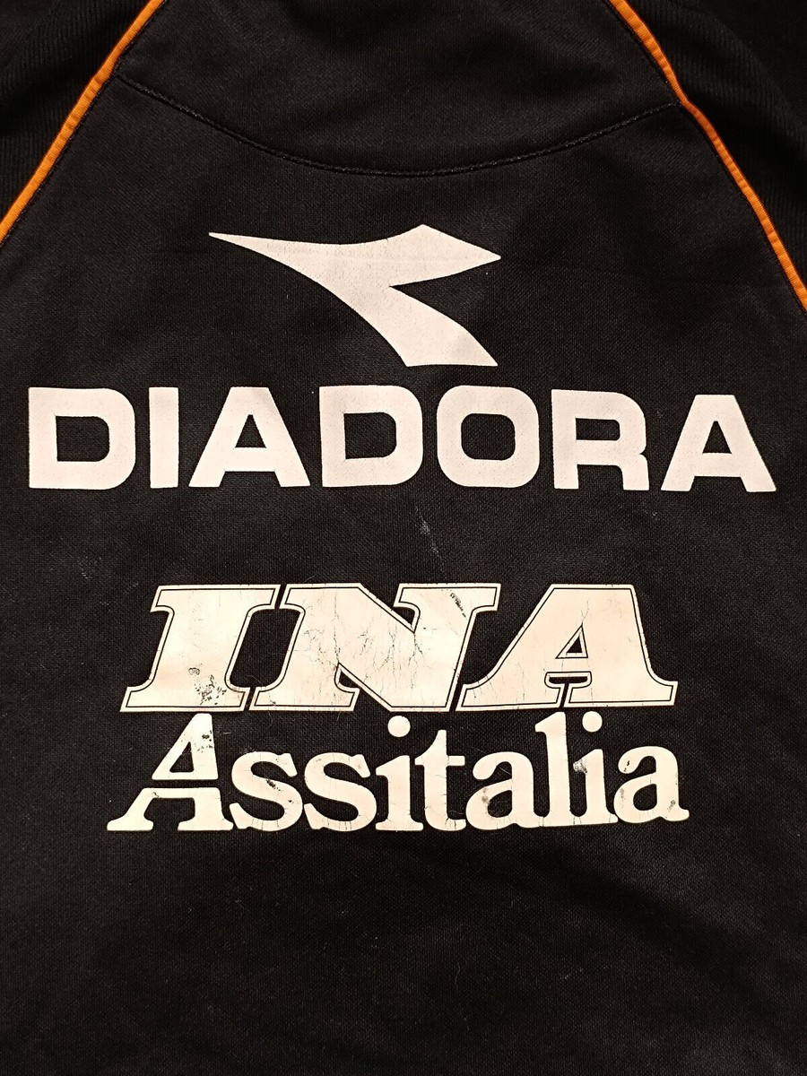 Sweat D'entraînement AS Roma Diadora - Match Worn Stock Pro - Neuf Avec étiquettes