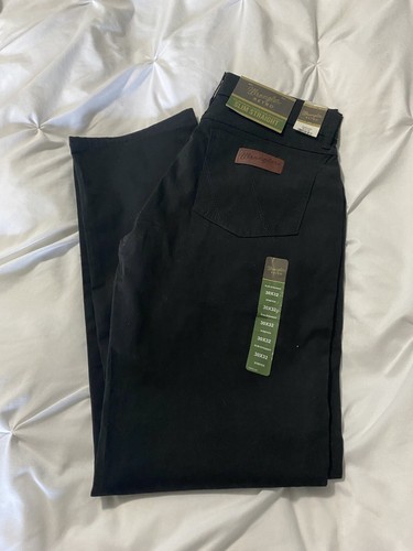 Men's Wrangler Retro® Slim Fit Straight Leg Black Pant 88MWZBK BLACK 30 X 32 NWT - Picture 2 of 6