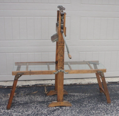 #ad #ad Antique KELLEY HOW THOMSON Wringer Washer Hand Crank amp; Stand Hickory Wood Duluth $115.25