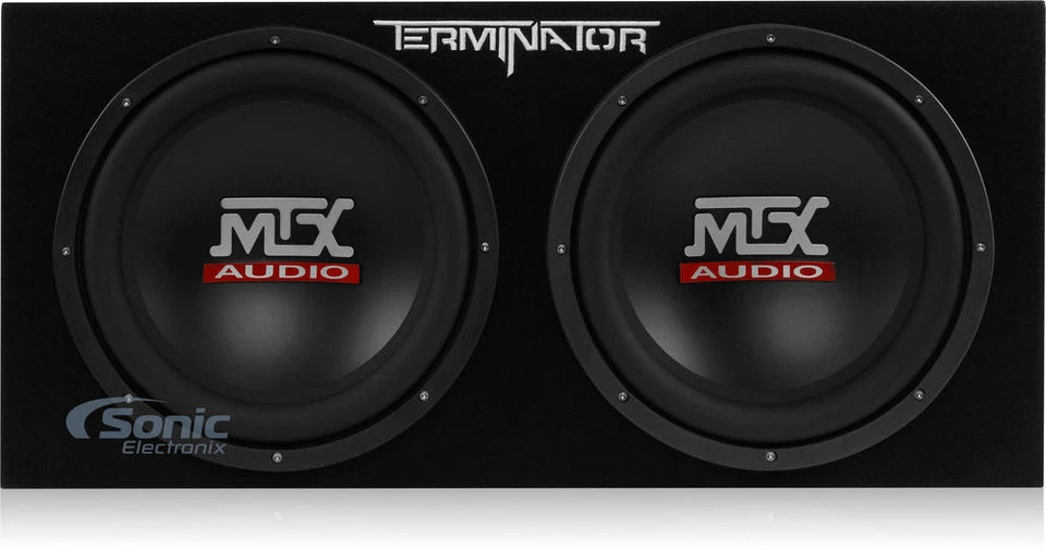 MTX TNE212D 12-Inch 400-Watt RMS Car Audio Dual Loaded Subwoofer Box Enclosure - Image 3 of 4