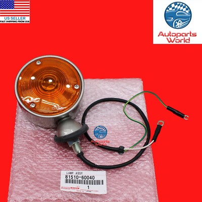 GENUINE TOYOTA 62-68 LAND CRUISER FJ40 AMBER FRONT TURN SIGNAL