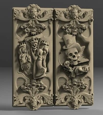 STL 3D Models BACKGAMMON DANGER GAMES for CNC Router Aspire Artcam 3D Printer