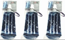 Jumbl Collapsible Gel-Freeze Cooler Drink Bottle w/Twist-Off Cap (Lot of 3) 