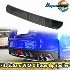 Fit For 15-21 SUBARU WRX STI 4th Rear Bumper Diffuser Under Lip Spoiler Carbon