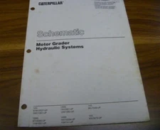 Caterpillar CAT 12G Motor Grader HYDRAULIC SYSTEM Schematic Manual 61M12027-Up