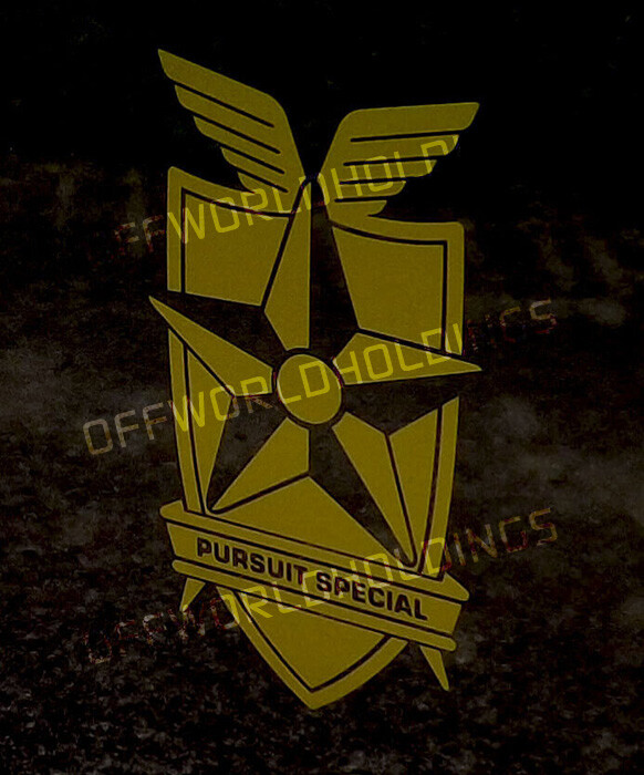 MFP PURSUIT SPECIAL MAD MAX sticker badge MAIN FORCE PATROL Road