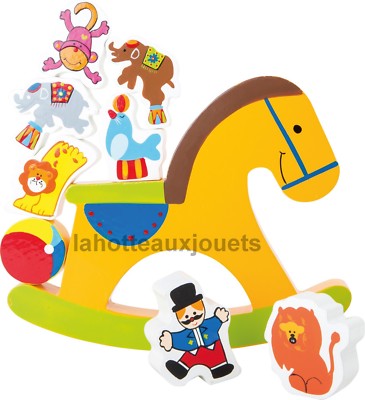 LEGLER SMALL FOOT ROCKING HORSE ROCKING BALANCE SET WOOD N°10150