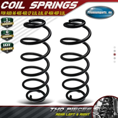 A7 Rear Spring 2x Coil Springs Rear Suspension for Audi A6 C7 4G5 2.0L 2.8L A7 4GA 3 ...