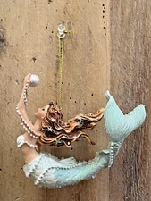 Mermaid Resin Ornament 5.5" x 4"