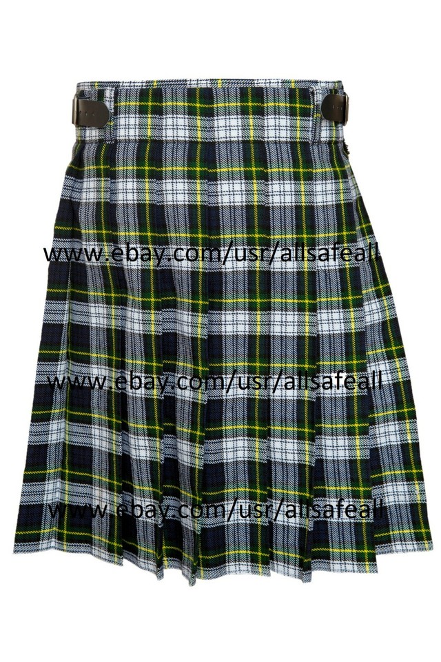 Set Da Kilt Scozzese Da Uomo Tradizionale Highland Per Gonna/Kilt Pin/Fibbia Per Cintura/Sporran - Foto 10