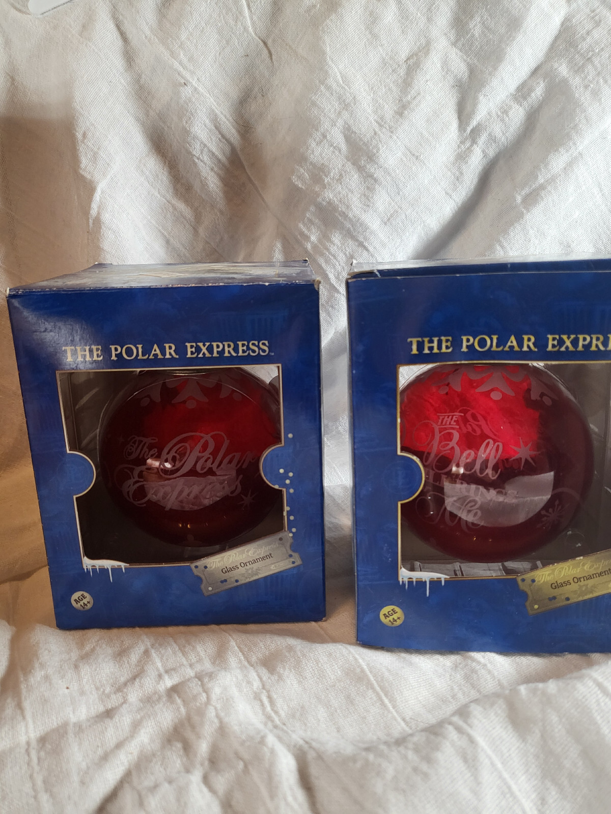 Polar Express Train Ornaments Set of 2 - Festive Holiday Decor