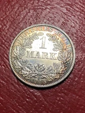 1915-A 1 Mark Beautiful Toning Proof Germany Please Check Out Our Inventory