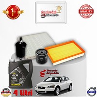 Set Service 4 Filter + ÖL volvo C30 1.6 74KW 100CV Von 2006-> 2007 KV7