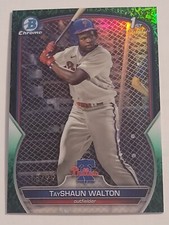 2023 Bowman Draft - Chrome Green Refractor #BDC-183 TayShaun Walton /99 (RC)