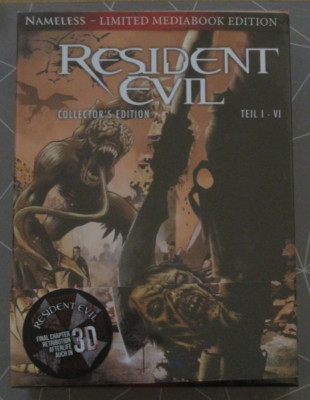 Mediabook - Resident Evil 1-6 - Blu-ray + Ultra HD/NEU/Horror/Milla Jovovich/18