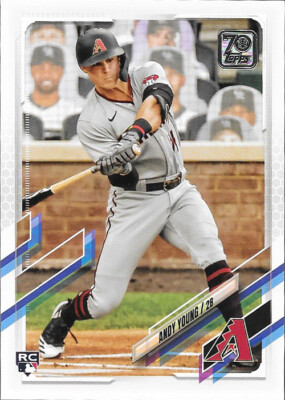2021 Topps Series 2 Stats Parallel /300 #499 Andy Young RC - Diamondbacks