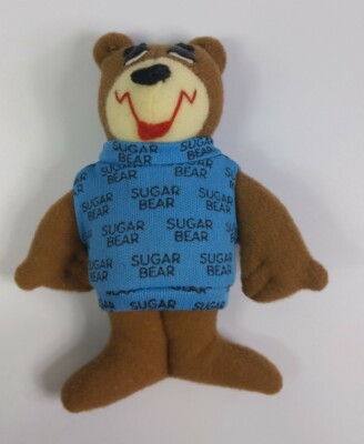 Sugar Bear Post General Mills Mini Plush Prize Golden Crisp Promo Doll 4 1/2''