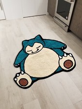 Alfombra de piso de dibujos animados de anime japonés Snorlax alfombra de corredor alfombra de lana para sala de estar