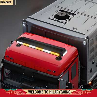 Amber+White/Amber 28.4In 80 LED Strobe Light W/ Controller For Cars/Trucks Roof