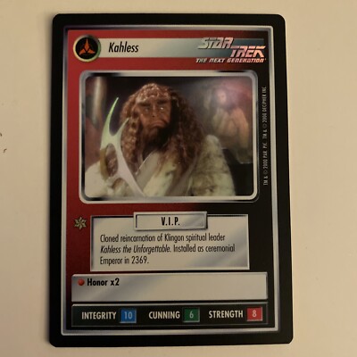 2000 Star Trek CCG Reflections Kahless FOIL 