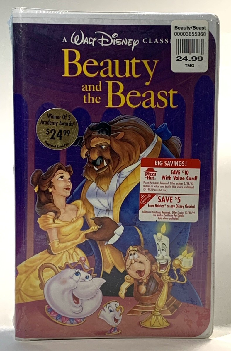 SEALED** Vintage DISNEY VHS: 1992 Beauty & the Beast - Black