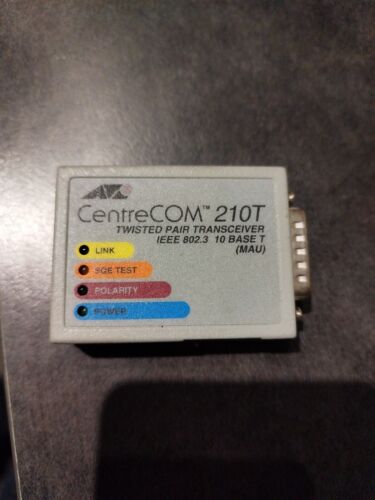 AT-210T CentreCOM 210T Twisted Pair Transceiver BaseT Ethernet - Picture 1 of 2