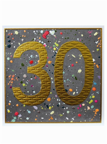 Rainbow Stars Happy 30th Birthday Card - Vibrant Greeting Card Made in the UK
