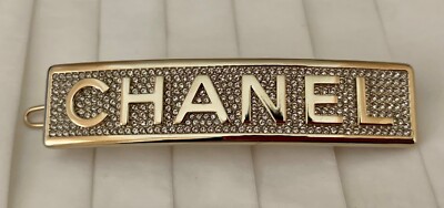 BNIB Authentic CHANEL Metal Strass Crystal Gold-Tone Hair  display picture 1