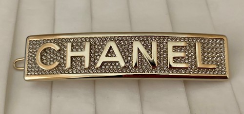BNIB Authentic CHANEL Metal Strass 