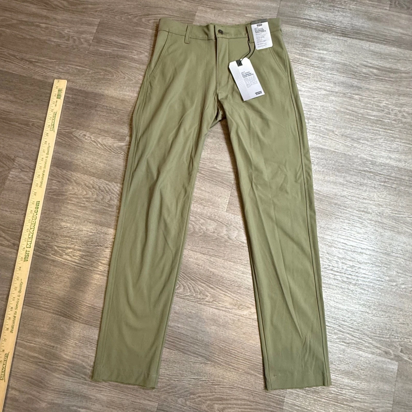 Levis XX Chino Standard Tech Pants Olive Green Tapered Leg 29x32 A92150002