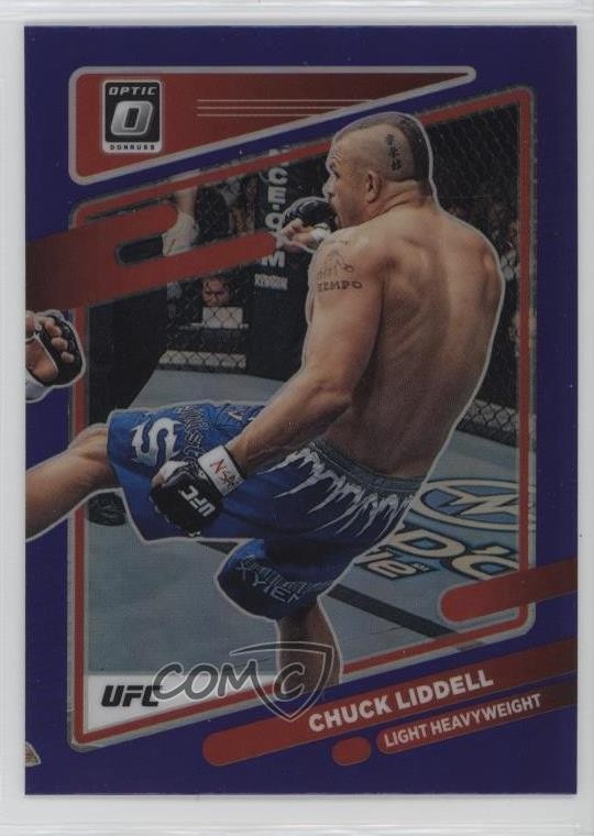 2022 Panini Donruss Optic UFC Purple Prizm Chuck Liddell #17 02l5