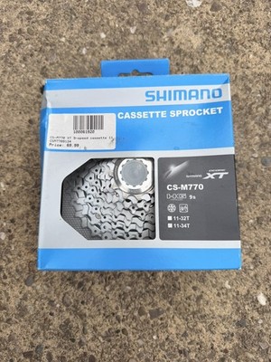 Shimano Deore XT CS-M770 MTB 9-fach Kassette 11-34T, neu im Karton