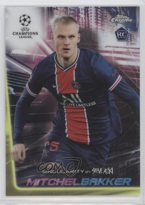 2020-21 Topps Singularity Neon Yellow 39/50 Mitchel Bakker #S-MB Rookie RC 0x5e