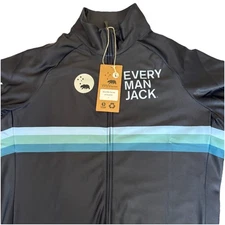 Wyn Republic Mens Cycling Jacket - Large EMJ Thermal Navy New With Tags