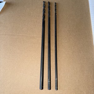 3 12” Long HSS Drill Bits 1/4” 5/16” 3/8” Diameters Yugoslavia