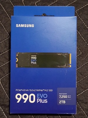 Samsung 990 EVO Plus 2TB NVMe M.2 PCIe Gen 4.0/5.0 2280 SSD - 100% healthy SMART
