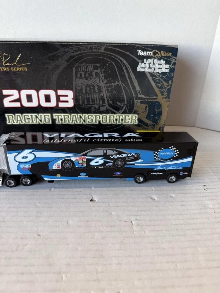 Transportador de carreras Team Caliber NASCAR 2003 serie dueño escala 1/64 Mark Martin Foto 2 de 4